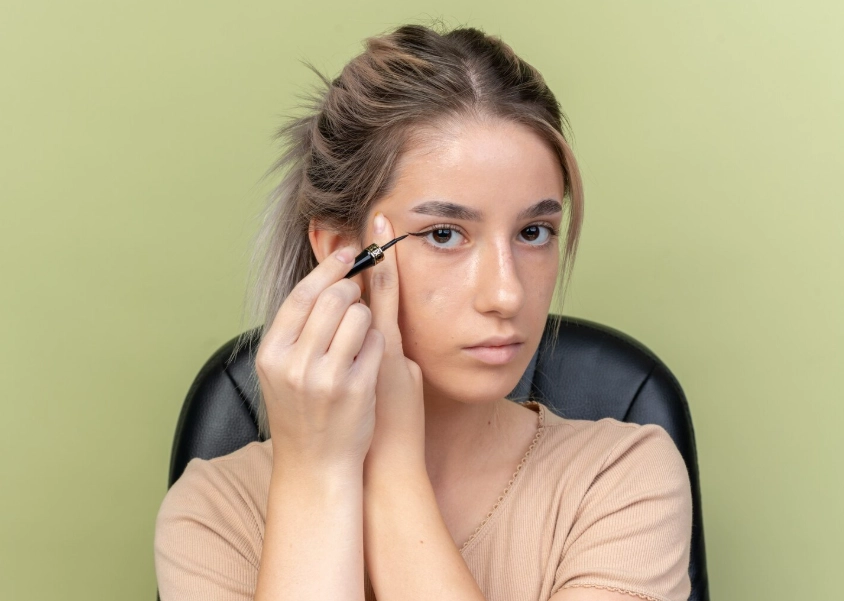 How Liquid Eye Liner Creates a Natural Lash Line Connection