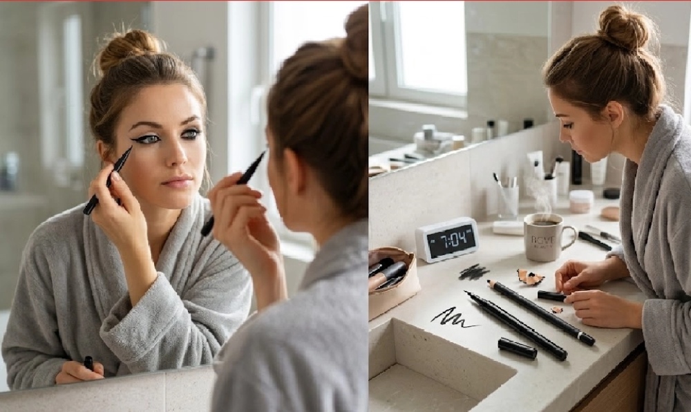 The 5-Minute Eye Makeup Routine Liquid Pen vs Kohl Pencil for Busy Mornings