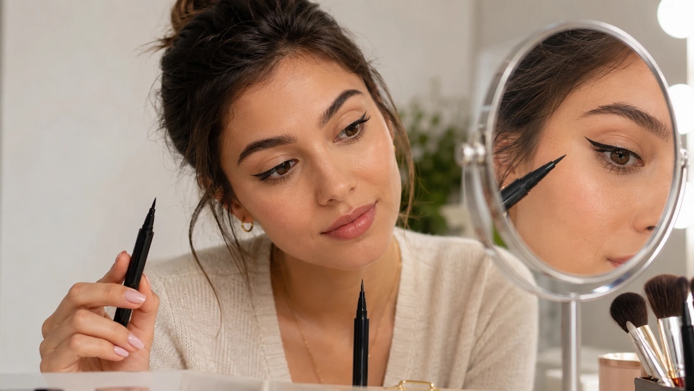 Felt Tip vs. Brush Tip Liquid Eye Liners Which One Actually Works for Beginners