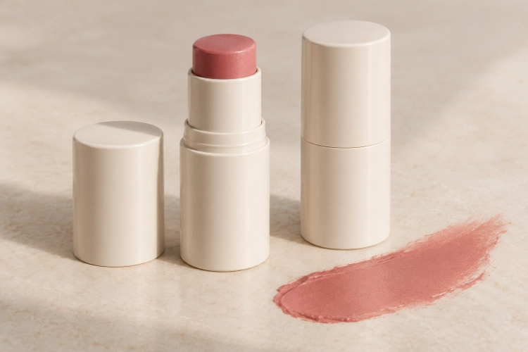 Blush stick and cap concepts for a packaging review